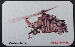 Aluminium Magnet Mi-24 Hind Czech Air Force